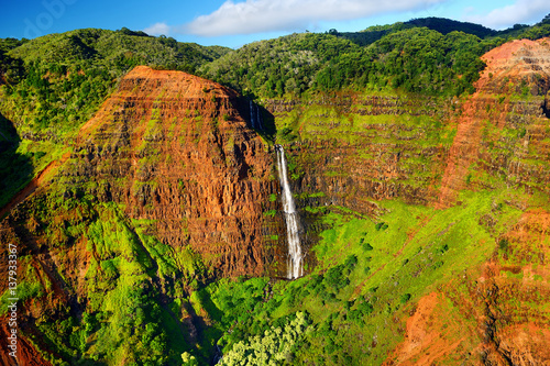 Stunning view into Waimea Canyon, Kauai, Hawaii photo