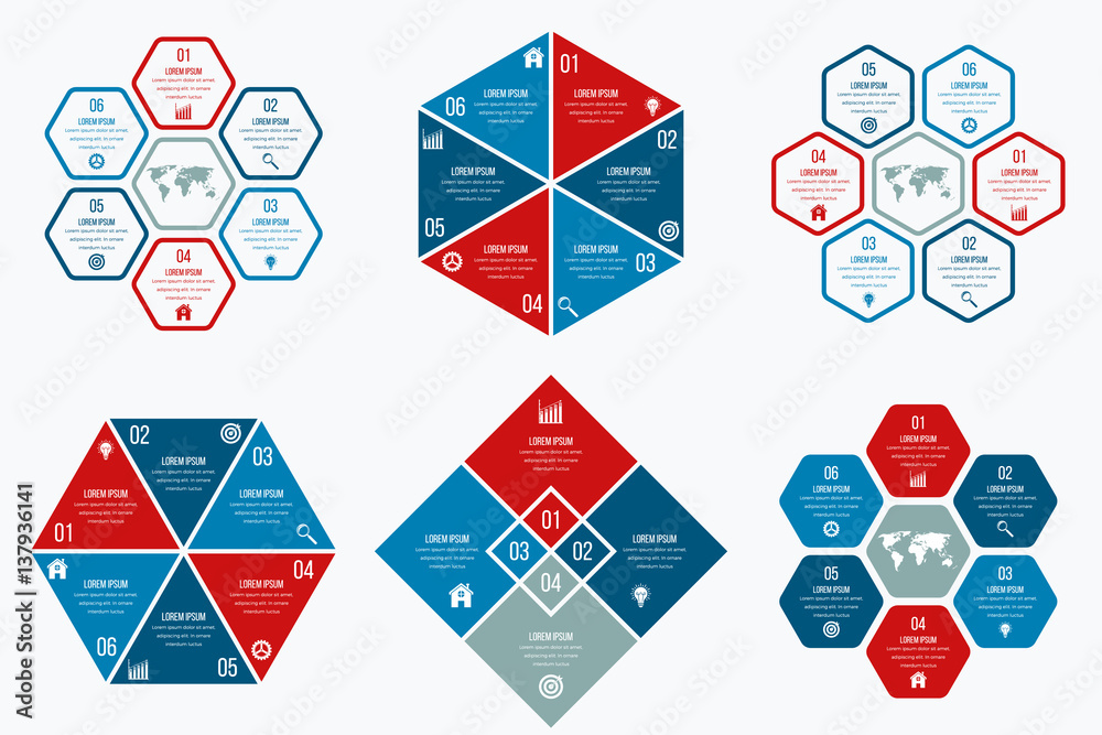 Set with infographics Set with infographics