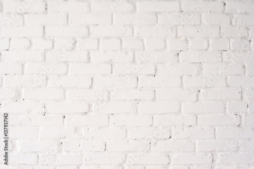 Background brick white wall