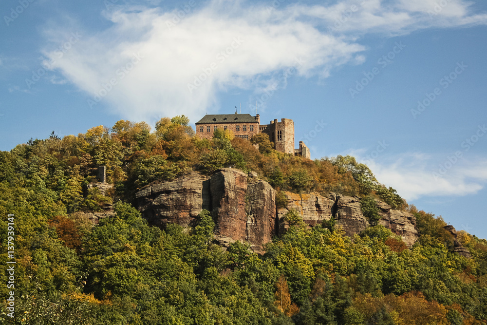 Burg Nideggen in Deutschland Eifel