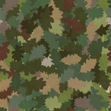 Spotted camouflage in the form of oak leaves.