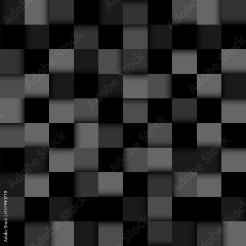  Geometric pattern with dark papers. Seamless Vector background.
