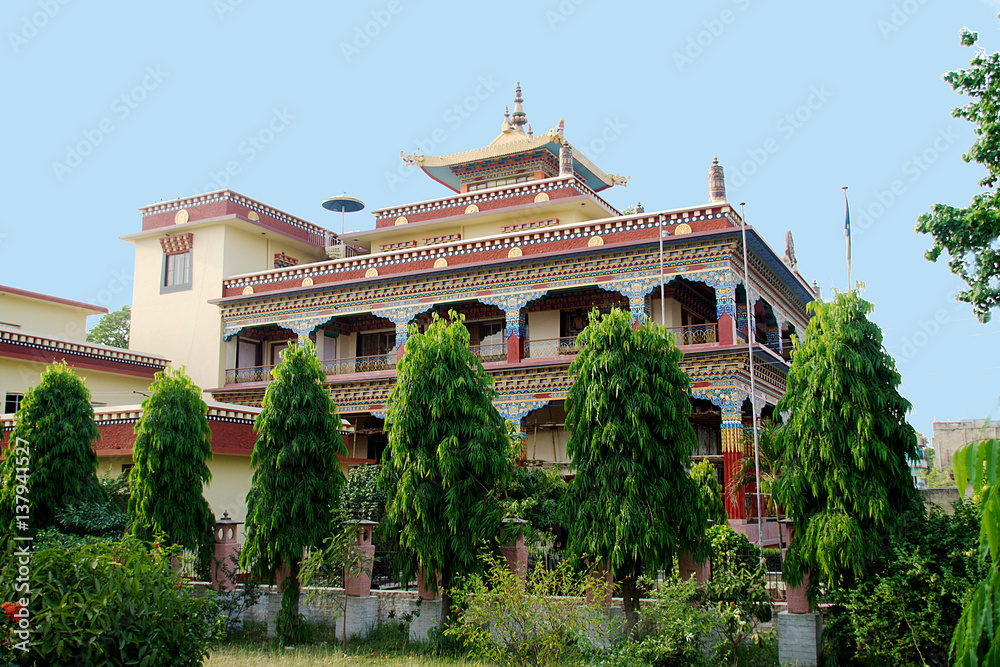Obraz premium Buddhist Monastery, Bodhgaya