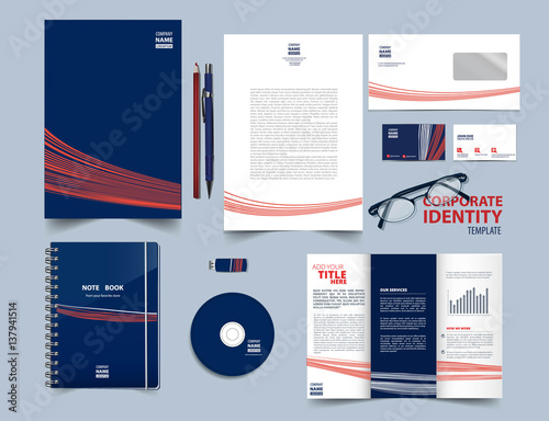 Corporate identity template set.