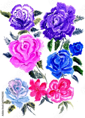 Colorful Flowers Art