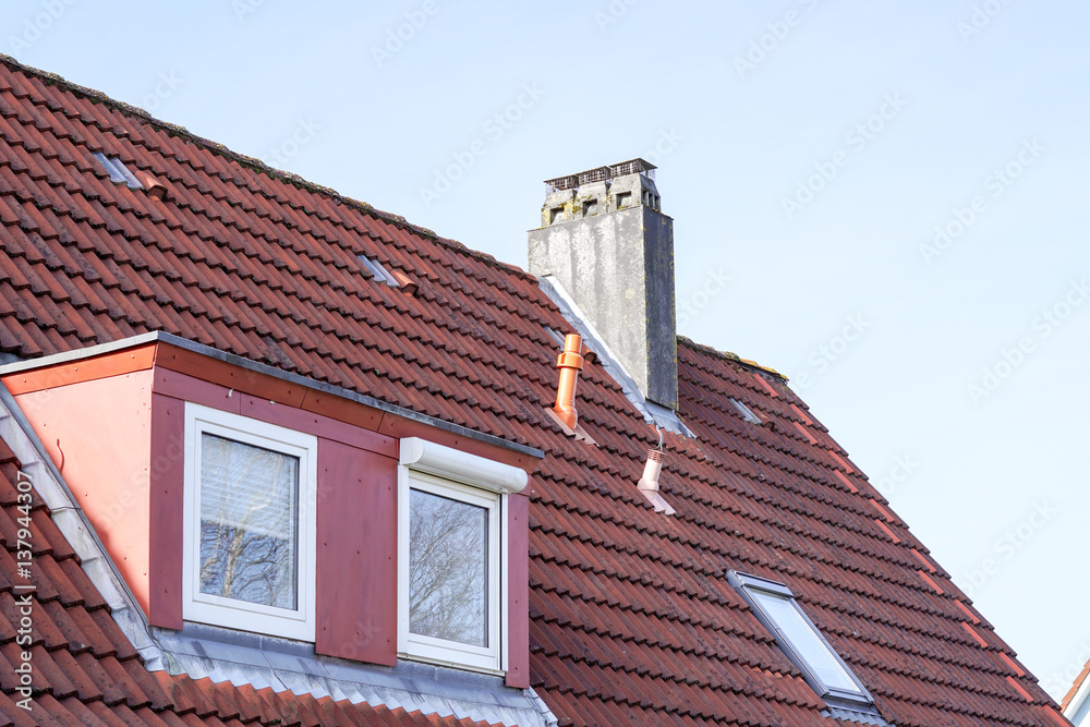 Schornstein auf dem Dach