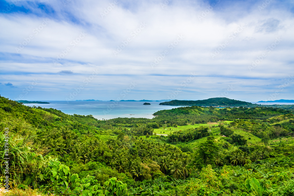 View of the countryside near El Nido, Palawan