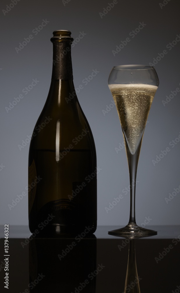 Elegant photo of a champagne flute Elegant photo of a champagne flute