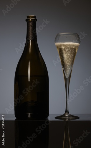 Elegant photo of a champagne flute