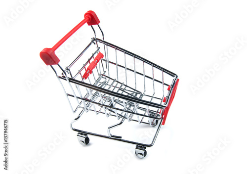 Shopping cart isolate on white background
