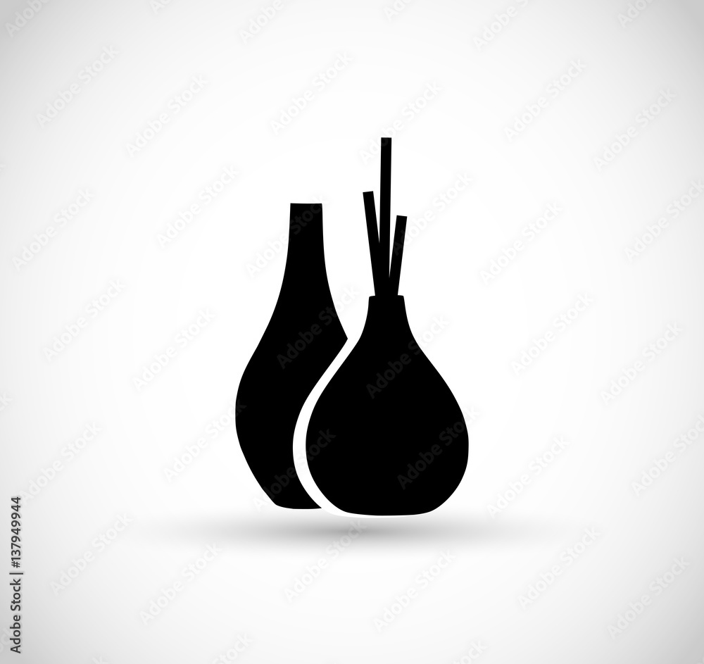 Modern vase icon vector Modern vase icon vector