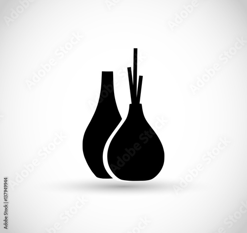  Modern vase icon vector