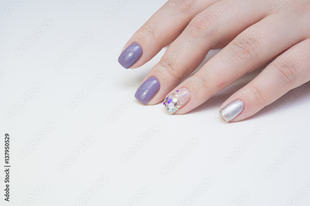 Beautiful woman's hands. Natural nails and manicure. Spa procedure. Beautiful woman's hands. Natural nails and manicure. Spa procedure.