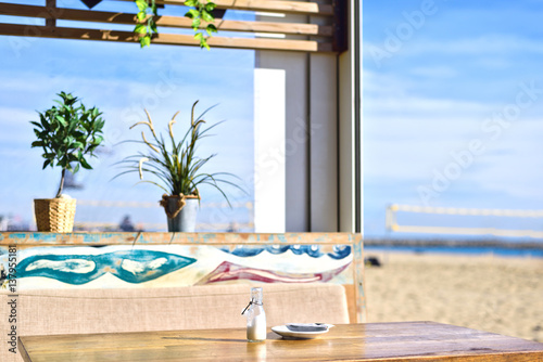 Beach Cafe in Barcelona Platja Nova Icaria or Barceloneta