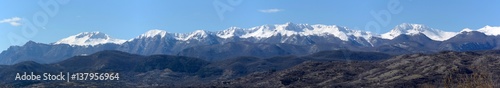 Monti delle Mainarde con monti della Meta, appennino del centro sud Italia