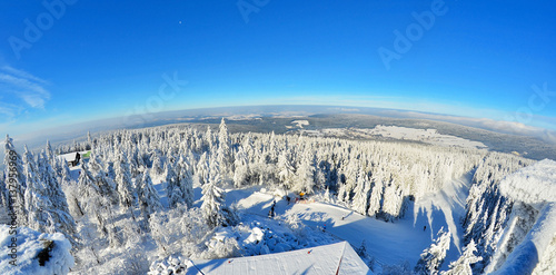 Panorama Winter Berge Bischofsgrün photo