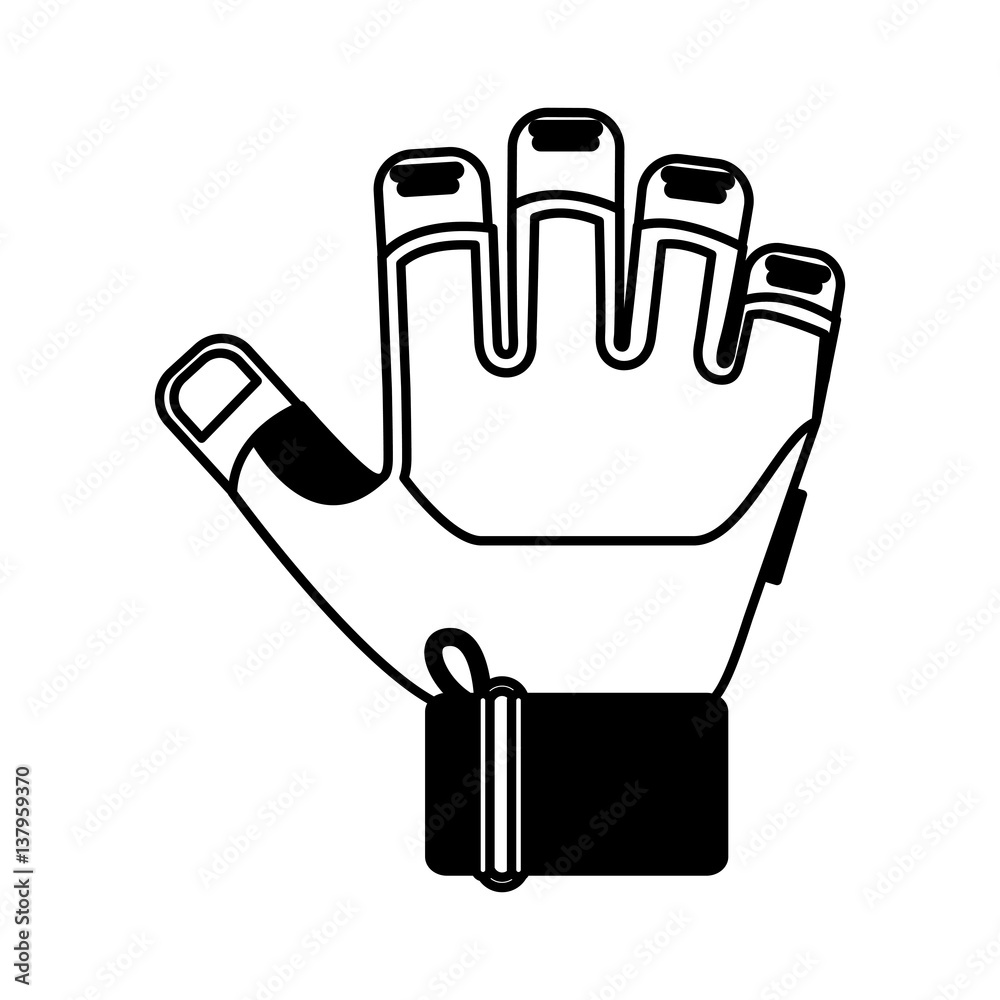 gym glove isolated icon vector illustration design gym glove isolated icon vector illustration design