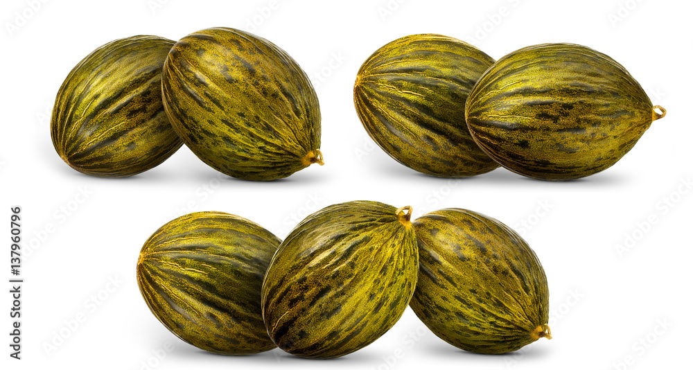 Fresh melon isolated on a white background