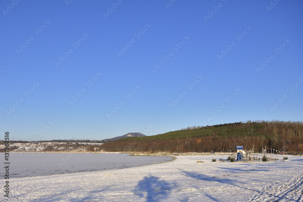 Berzdorfer See im Winter