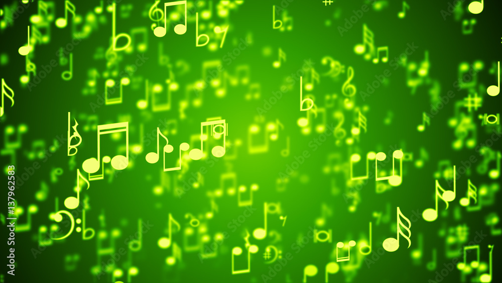 Abstract Background with Colorful Music notes. Abstract Background with Colorful Music notes.