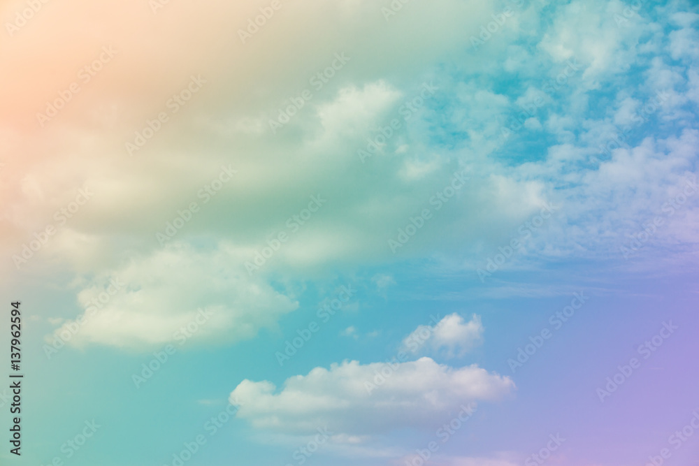 Obraz premium Colorful sky and clouds.