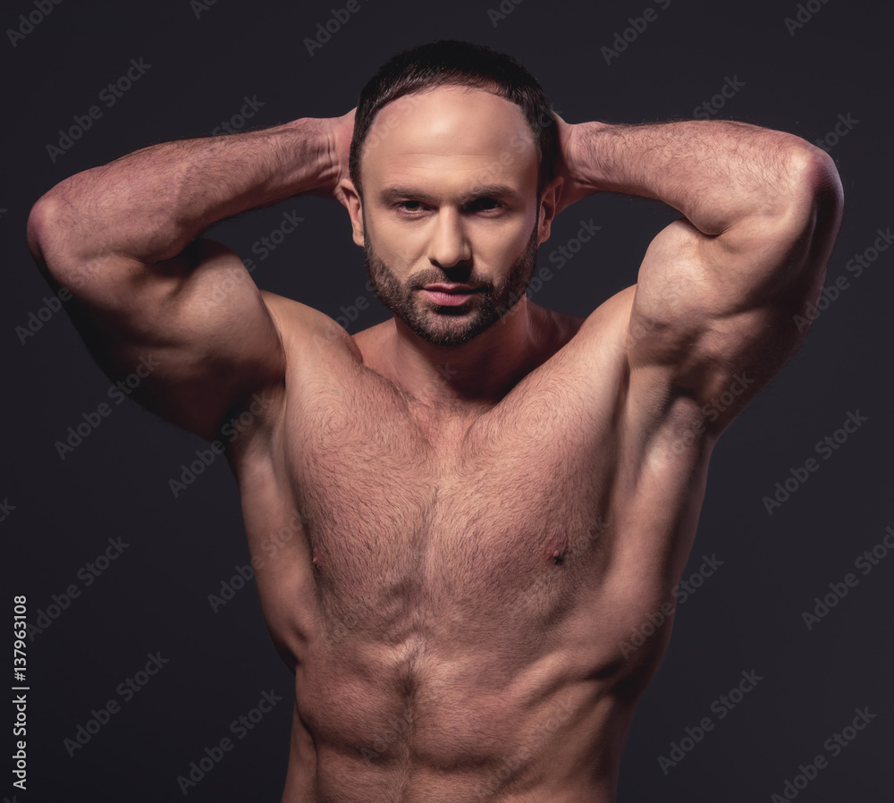 Handsome muscled man Handsome muscled man