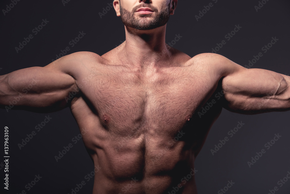 Fototapeta premium Handsome muscled man