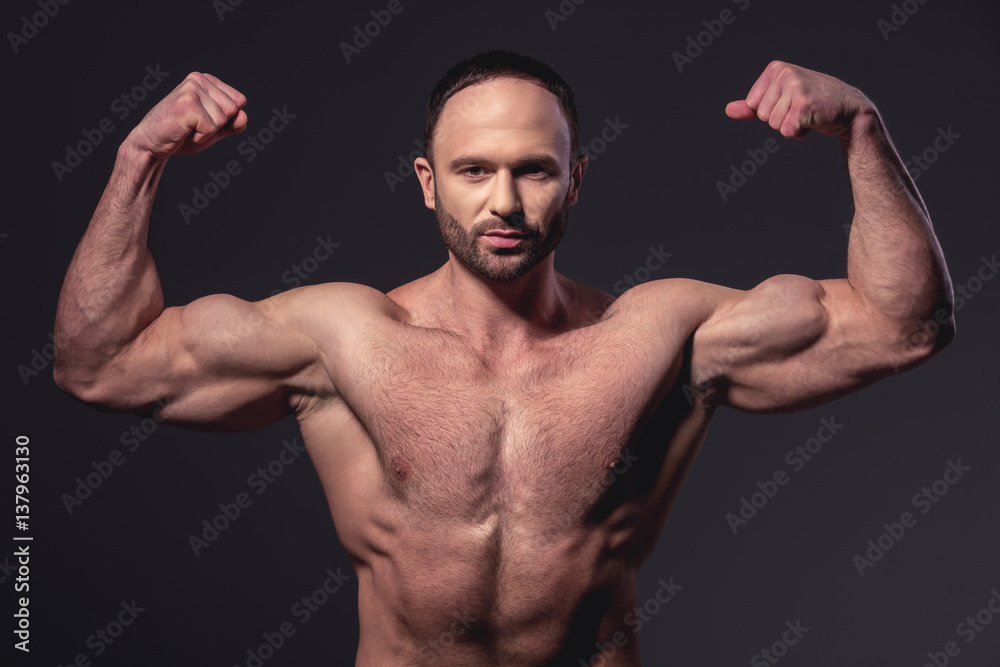 Handsome muscled man Handsome muscled man