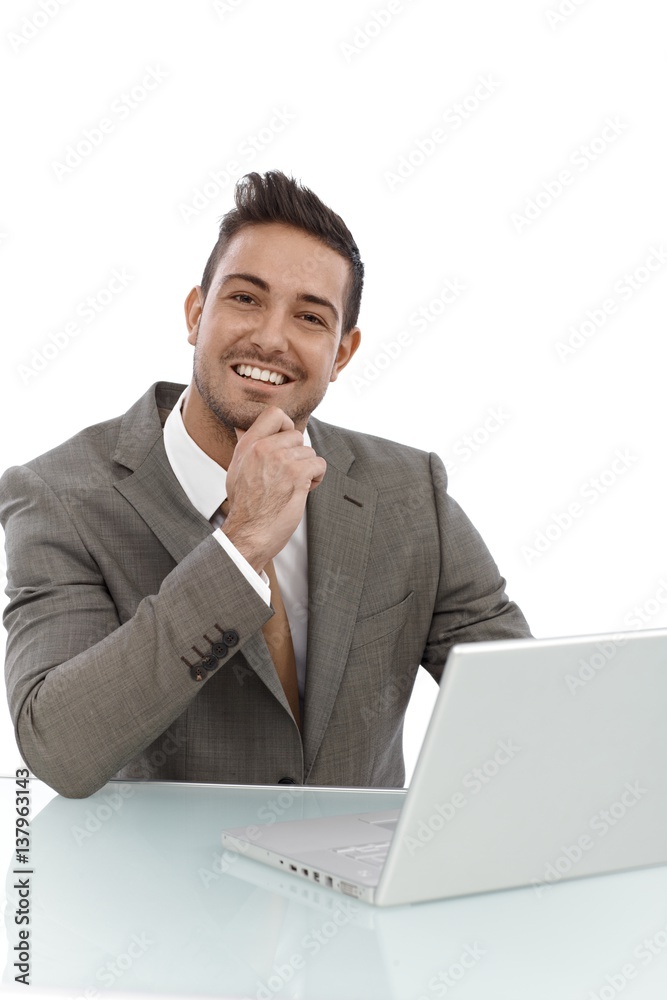 Portrait of happy young businessman Portrait of happy young businessman
