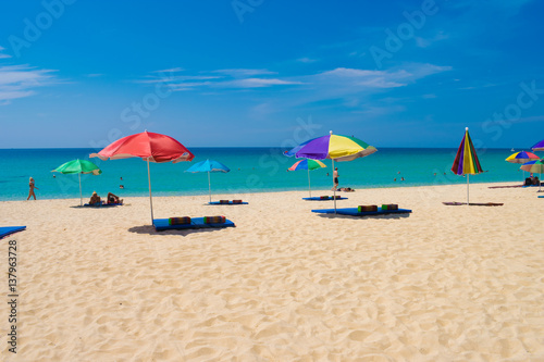 view of seascapes summer at nai-harn beach phuket, thailand