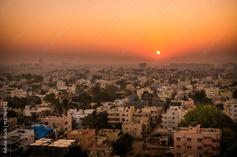 Sunrise over Bangalore 