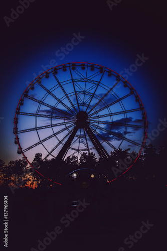 Ferris wheel in art retouching  © Dmitry