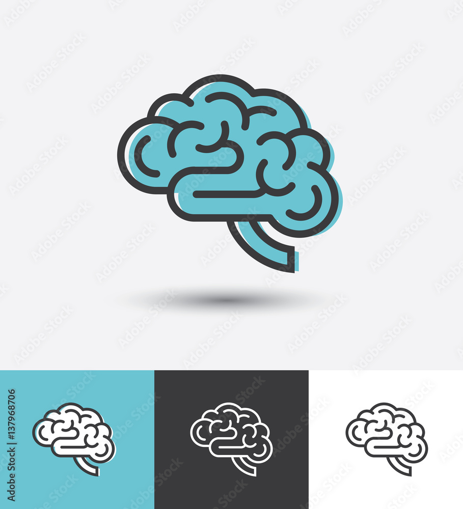 Linear brain icon Linear brain icon