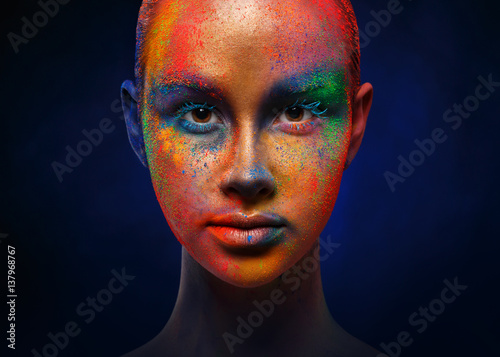 Creative art of make up, fa...
