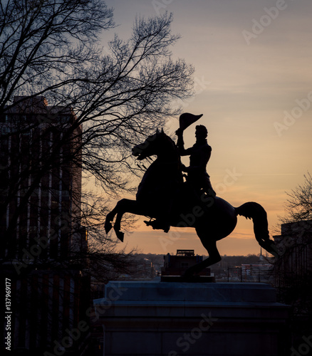 silhouette of Andrew Jackson  photo