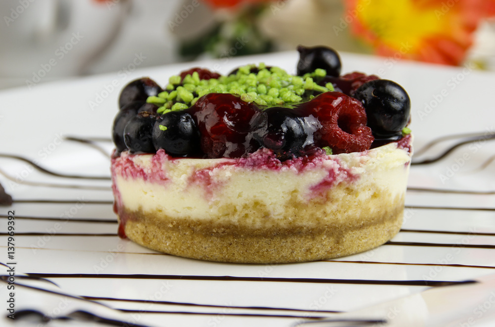 Käseküchlein mit Beeren