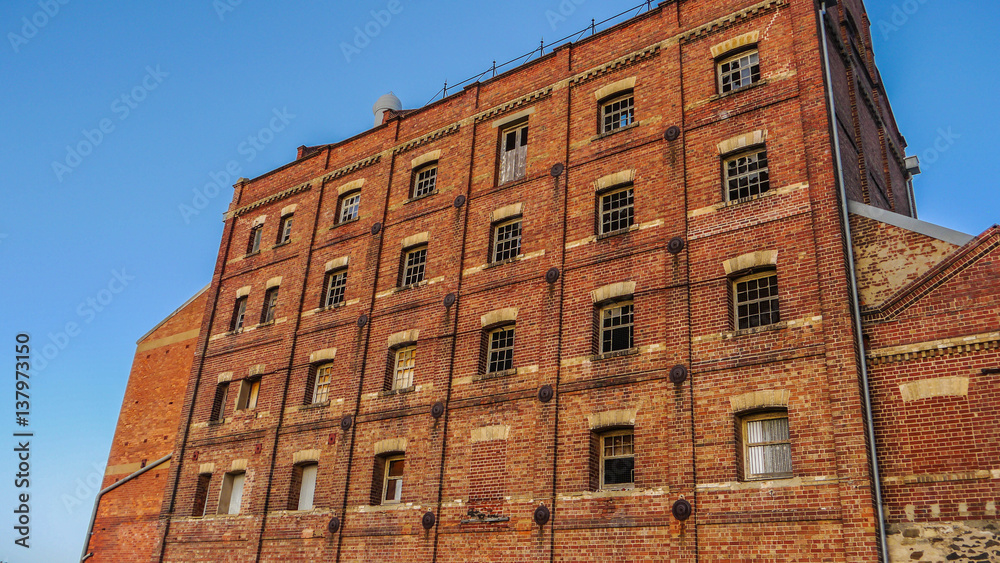 fortress of red brick in Adelaide South Australia. January 2017