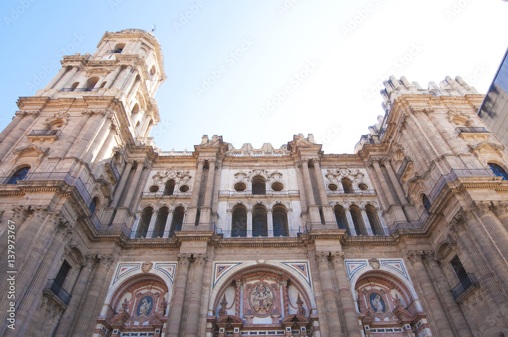 Cathedral of Málaga in Andalusia in southern Spain