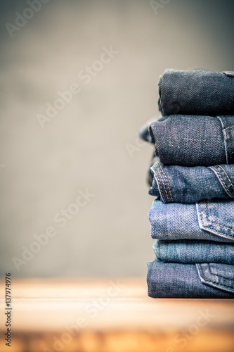 Pile of jeans