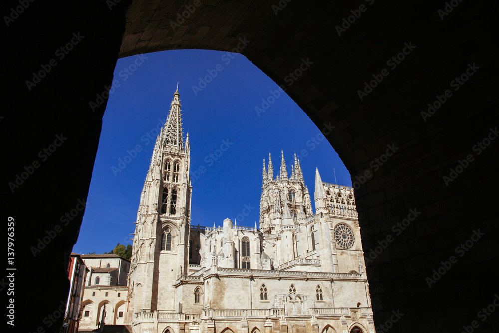 Landmark Cathedral of Burgos in Spain