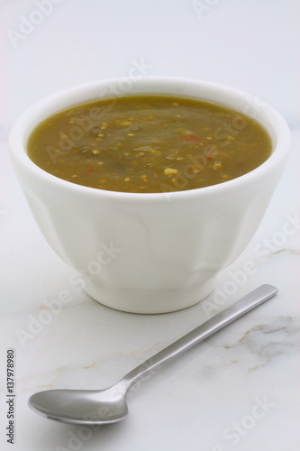 Appetizing home made tomatillo sauce