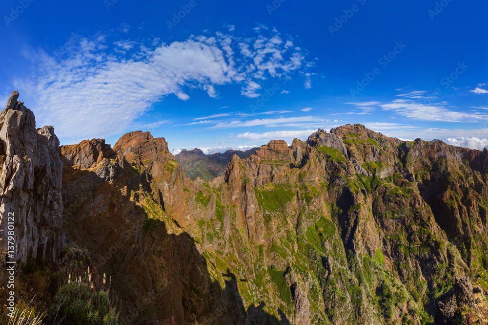 Pico do Arierio and Pico Ruivo - Madeira Portugal Pico do Arierio and Pico Ruivo - Madeira Portugal