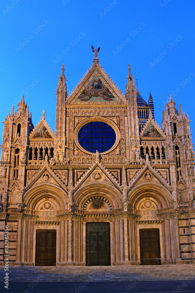 Duomo Santa Maria Assunta, in Siena, UNESCO World Heritage, Tuscany, Italy, Europe