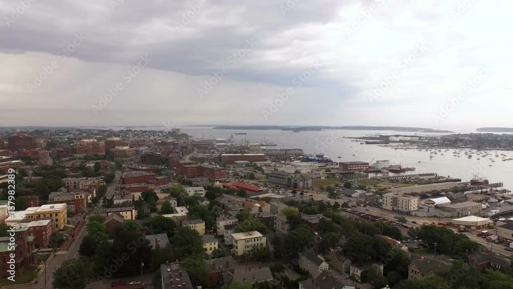 Portland Maine Aerial v2 Flying low over downtown panning. Portland Maine Aerial v2 Flying low over downtown panning.