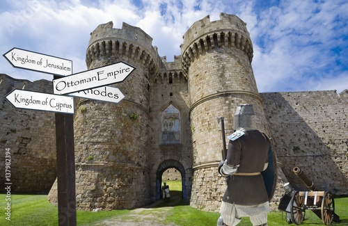 Imaginary view of fortifica...