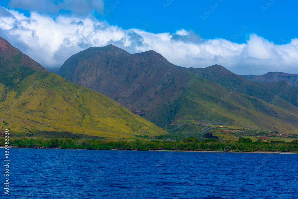 Mountains on the West Side of Maui, Hawaii
