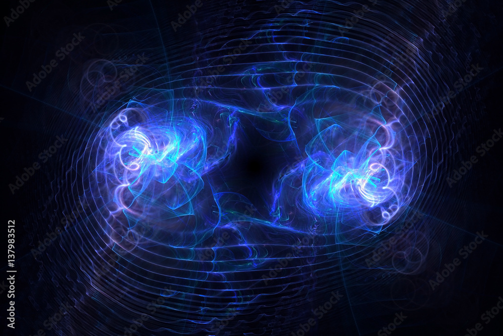 3D rendering abstract fractal light background 3D rendering abstract fractal light background