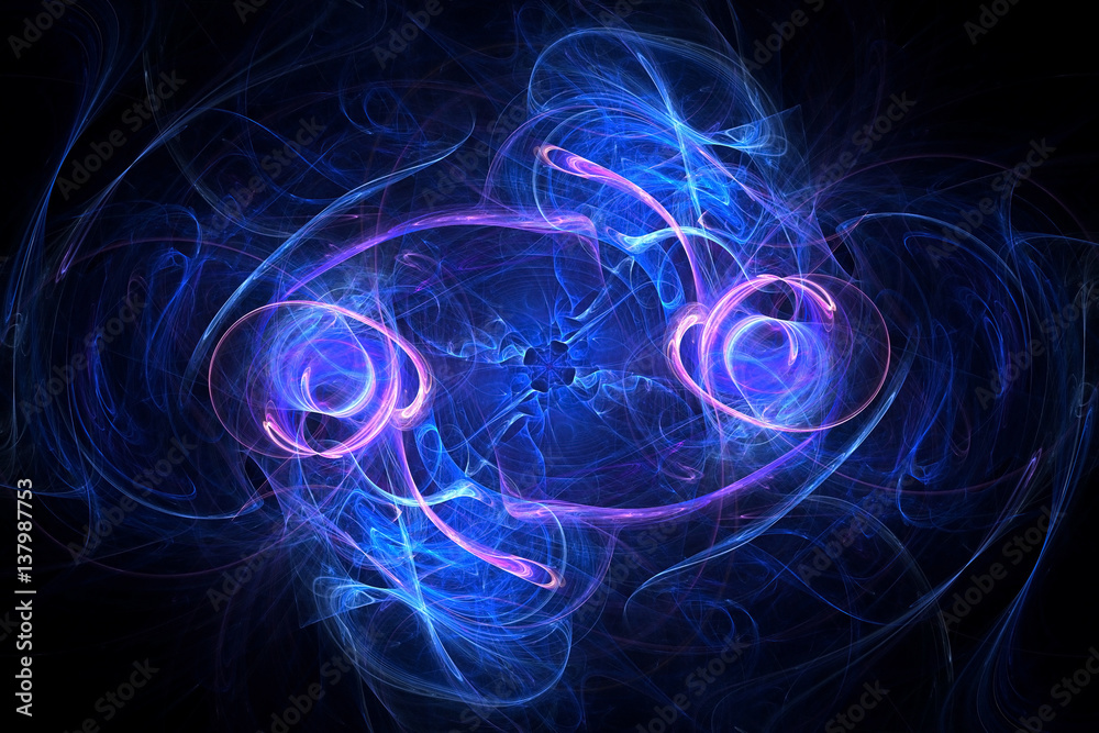 3D rendering abstract fractal light background 3D rendering abstract fractal light background