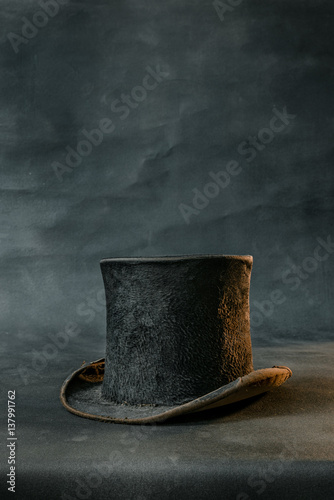 hat isolated against dark background 
