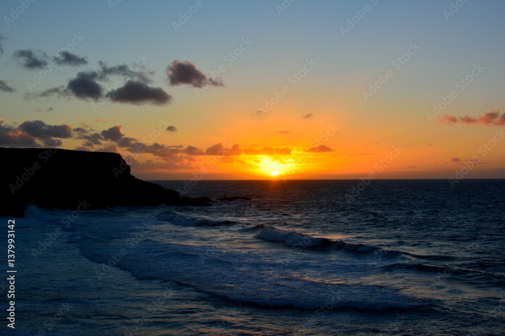 Sonnenuntergang über dem Ozean